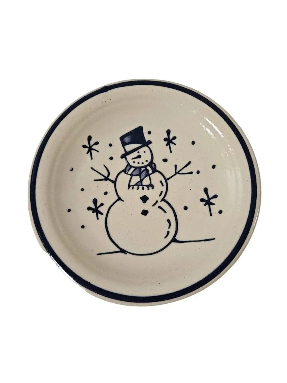 Vintage Gooseberry Patch Snowman Plate 8
